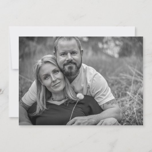 Save the Date, Hochzeit, Foto auf der Rückseite, b Save The Date (Rückseite)