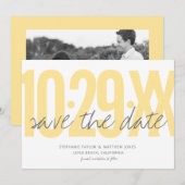 Save the Date, Hochzeit, Foto auf der Rückseite Date (Vorne/Hinten)