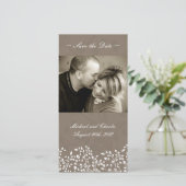 Save the Date Hochzeit Fotokarte (4x8) (Stehend Vorderseite)