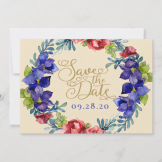 Save the Date Hochzeit | Fröhlichkeit, Floral und  Einladung