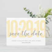 Save the Date, Hochzeit, gelb Save The Date (Stehend Vorderseite)