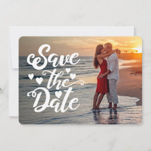 Save the Date Hochzeit   Handgeschriebene Skriptsc Einladung