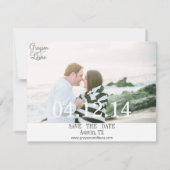 Save the Date Hochzeit in Urlaubsort (Rückseite)