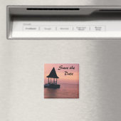 Save the Date/Hochzeit in Urlaubsort Magnet (In Situ (Geschirrspüler))