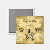 Save The Date! Hochzeit Magnet (Vorderseite/Rückseite)