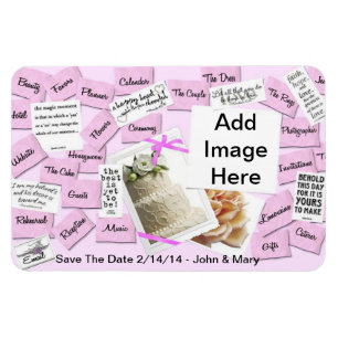 Save the Date Hochzeit Magnet