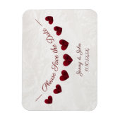 Save the Date Hochzeit oder Jahrestag Magnet (Vertikal)