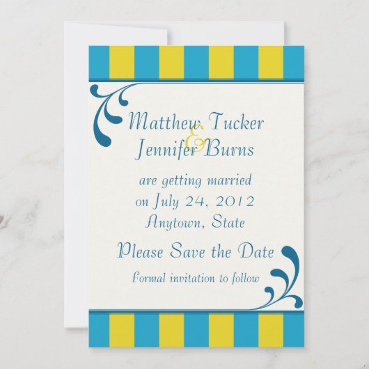 Save the Date Hochzeit oder Verlobung Ankündigung (Vorderseite)