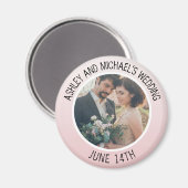 Save the Date Hochzeit Personalisiert Foto Magnet (Vorderseite/Rückseite)
