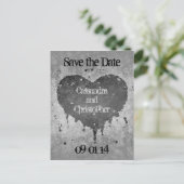 Save the Date Hochzeit Postkarte (Stehend Vorderseite)
