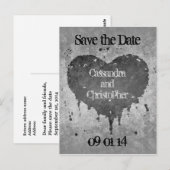 Save the Date Hochzeit Postkarte (Vorne/Hinten)