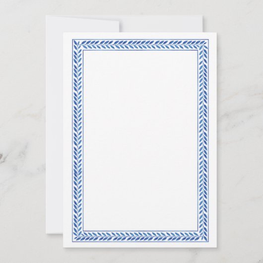 Save the Date Hochzeit Santorini Griechenland Blue (Rückseite)