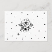 Save the Date Hochzeit Traditionelles Tarot Herz Begleitkarte (Rückseite)