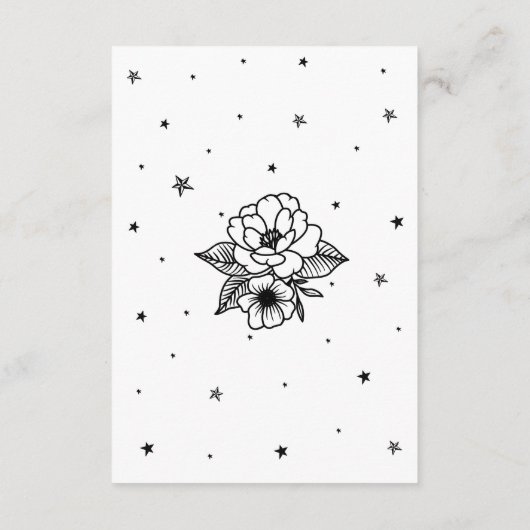 Save the Date Hochzeit Traditionelles Tarot Herz Begleitkarte (Rückseite)