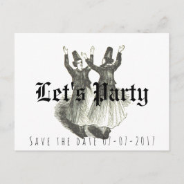 Save the Date, Hochzeit ungeschlagen, Party des la Ankündigungspostkarte