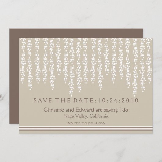 Save the Date Hochzeit unter dem Wildbaum (Vorne/Hinten)
