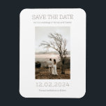 Save the Date Hochzeit Verlobung Einladen Minimali Magnet<br><div class="desc">Ändern Sie Datum,  Foto und Namen nach Ihren eigenen Kriterien.</div>