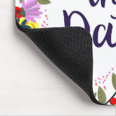 Save the Date Hochzeit Vintages Blumenriff Mousepad (Ecke)