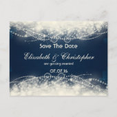 Save the Date Hochzeit von Lace und Pearls Ankündigungspostkarte (Vorderseite)