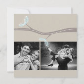 Save the Date Hochzeit von Niedlichen Eulen auf Zw (Rückseite)