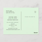 Save the Date Hochzeit von Not leidender Script-Fo Postkarte (Rückseite)