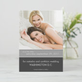Save the Date Hochzeitankündigungen {Farbblock} (Stehend Vorderseite)