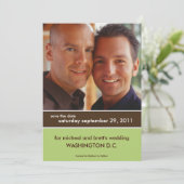 Save the Date Hochzeitankündigungen {Farbblock} (Stehend Vorderseite)