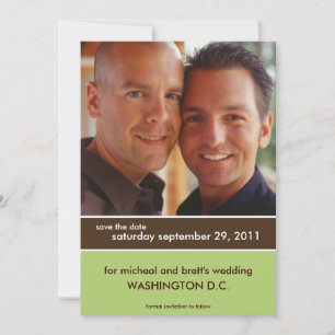 Save the Date Hochzeitankündigungen {Farbblock}