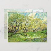 Save the Date, Hochzeiten im Frühjahr Ankündigungspostkarte (Vorne/Hinten)
