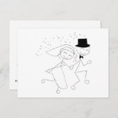 Save the Date Hochzeiten Pictures Card Ankündigungspostkarte (Vorne/Hinten)