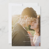 Save the Date Hochzeiten QR-Code Script 2 Foto (Vorderseite)