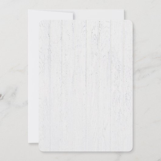 Save the Date Hochzeitkalender auf Holz Einladung (Rückseite)