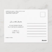 Save the Date Hochzeitkalender Foto Postkarte (Rückseite)