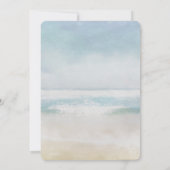 Save the Date Hochzeitkalender Ocean Beach Einladung (Rückseite)