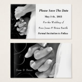 Save the Date Hochzeitkarte (Vorne & Hinten)