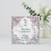 Save the Date Hochzeitkarte Einladung (Stehend Vorderseite)