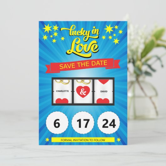 Save the Date Hochzeitsankündigung (Stehend Vorderseite)