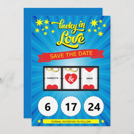 Save the Date Hochzeitsankündigung (Vorne/Hinten)