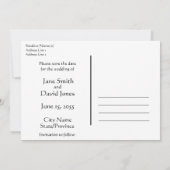 Save the Date Hochzeitsankündigung Einladung (Rückseite)