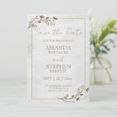 Save the Date Hochzeitsankündigung Einladung (Stehend Vorderseite)