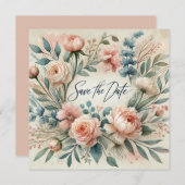 Save the Date Hochzeitsankündigung Einladung (Vorne/Hinten)