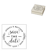 Save the Date Hochzeitsankündigung Elegantes Skrip Gummistempel (Stempel)