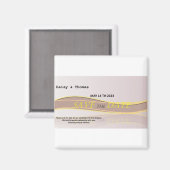 Save the Date Hochzeitsankündigung Magnet (Vorderseite/Rückseite)