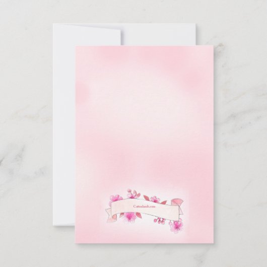 Save the Date Hochzeitsankündigung von Schwalben (Rückseite)