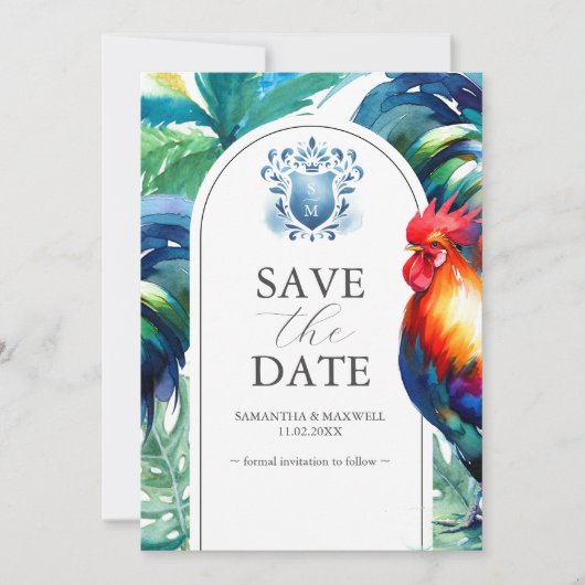Save the Date Hochzeitsankündigungen Key West (Vorderseite)