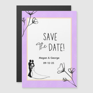 Save the Date Hochzeitsankündigungen Magneteinladung