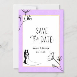 Save the Date Hochzeitsankündigungen Magneteinladung