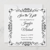 Save the Date Hochzeitsblumenmuster (Vorderseite)