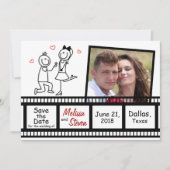 Save the Date Hochzeitseinladung Design. (Vorderseite)