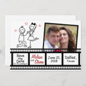 Save the Date Hochzeitseinladung Design. (Vorne/Hinten)